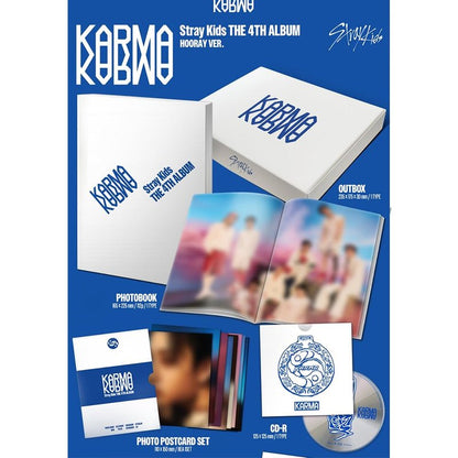 STRAY KIDS KARMA [CEREMONY Ver.] 4th Album + Pre-Order Gift & 3 Extra Photocards Set