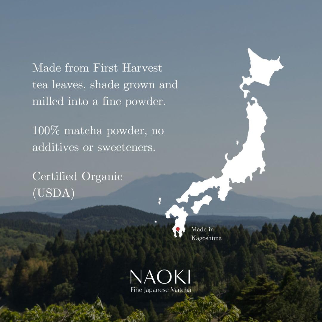 Naoki Matcha - Authentic Japanese Ceremonial Grade Green Tea Powder | Chiran Harvest Collection (40g)