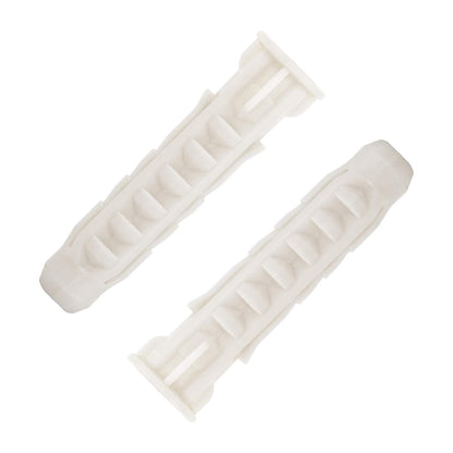 Mounting Dream Concrete Wall Anchors - 10X50mm Plastic Anchor Bolts for TV Wall Mounts | 6pcs White