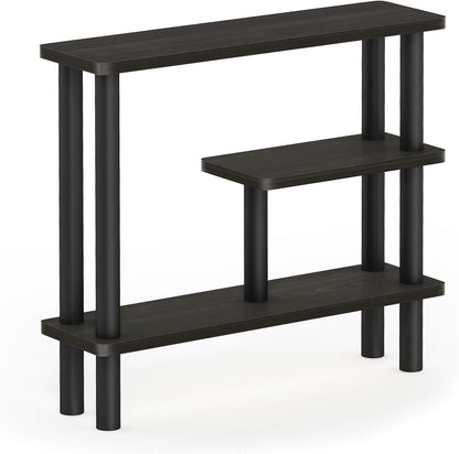 Espresso/Black Slim Space-Saving Storage Rack by Furinno
