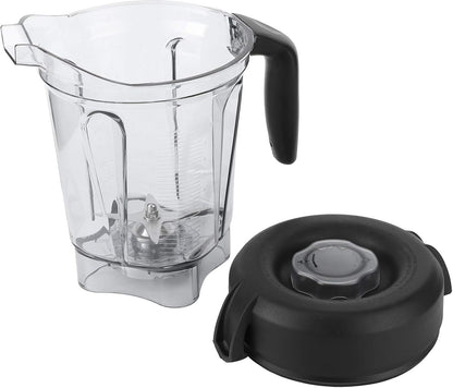 Blender Cup Container, Transparent Food Blender Container with Blade Lid Replacement for Vitamix 64oz
