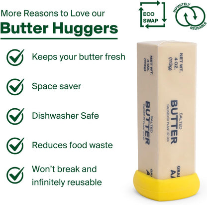 Food Huggers Butter Hugger - Patented Butter Cover - Keeps your butter snugly sealed and fresh