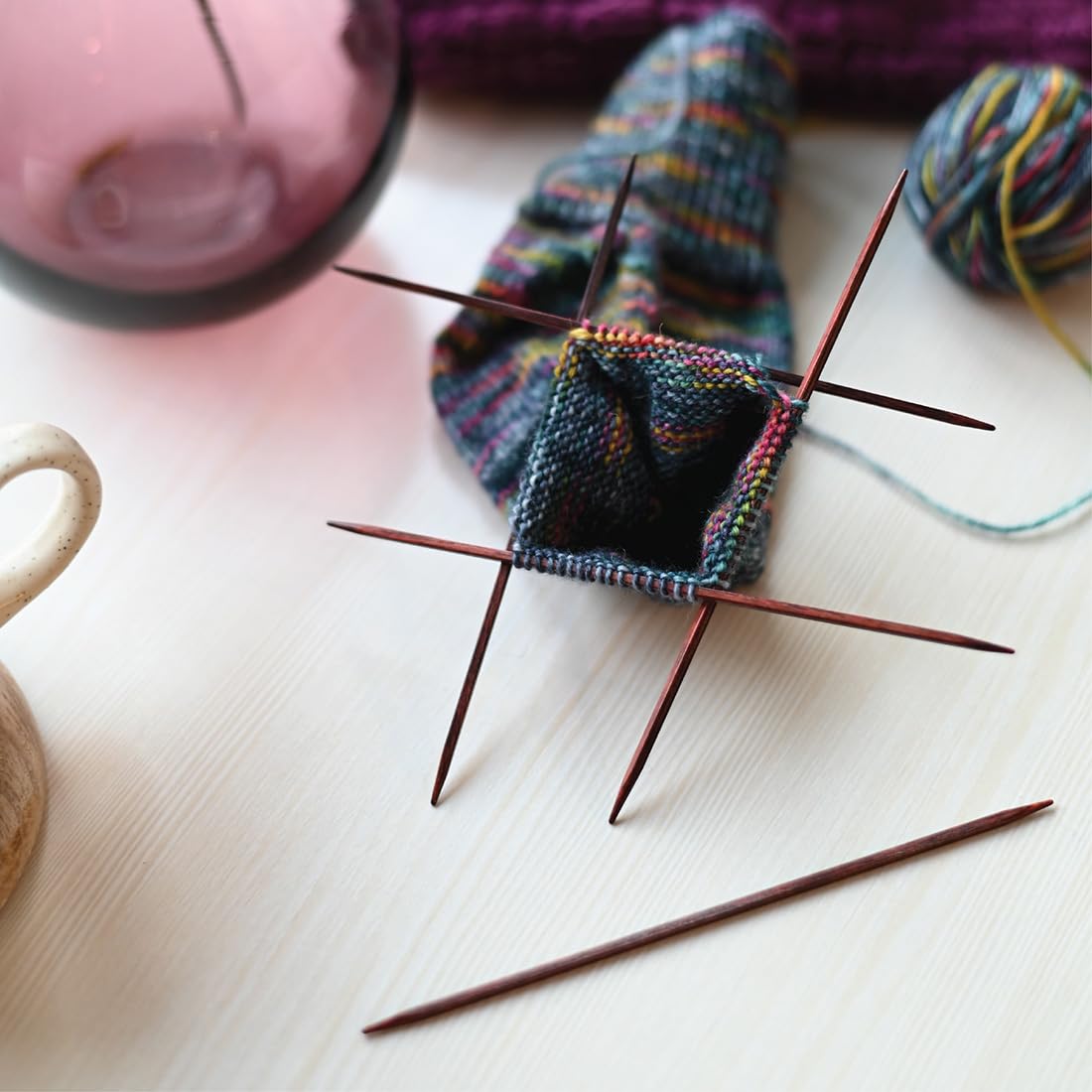 KnitPro Dreamz Double Pointed Needles 5" (12.5cm) | US Size 6 (4mm)