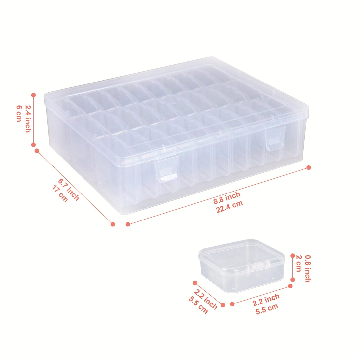 Lhazemu Bead Organizer Box 31-Piece Contains Forty Label Sheets Small Beads Storage Cases and Plastic Container with Hinged Lids Containers for Jewelry Making, Bracelet Crafts and DIY Projects