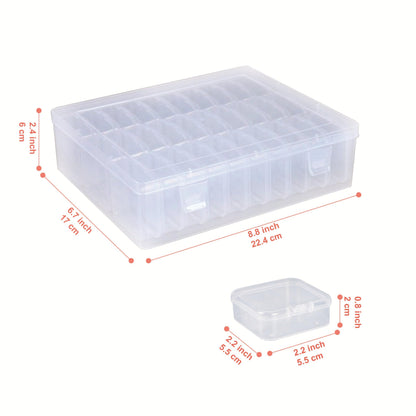 Lhazemu Bead Organizer Box 31-Piece Contains Forty Label Sheets Small Beads Storage Cases and Plastic Container with Hinged Lids Containers for Jewelry Making, Bracelet Crafts and DIY Projects