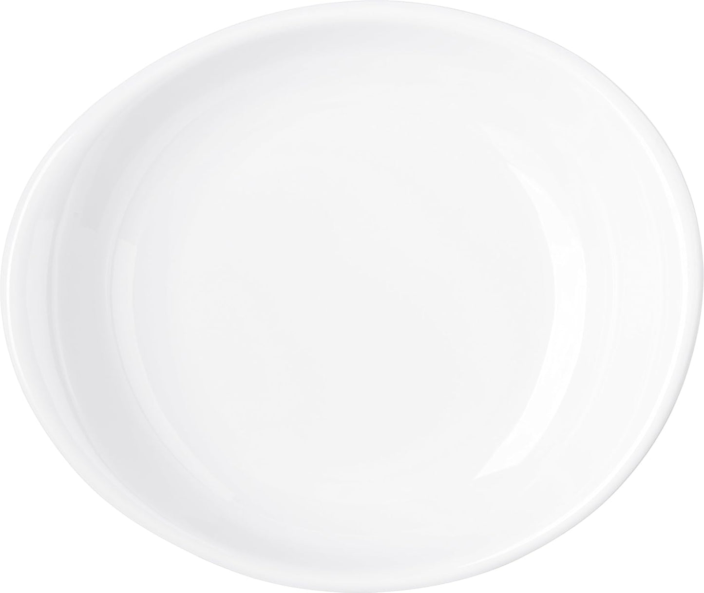 Carlisle FoodService Products Stadia Reusable Plastic Pasta Plate, Melamine, 9.5 Inches, White