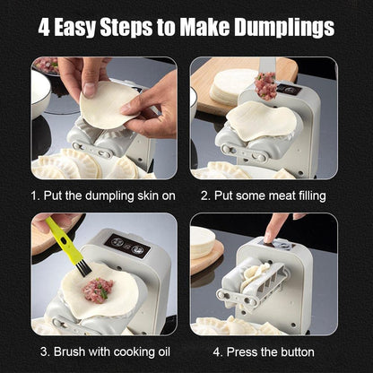 2023 New Automatic Easy Dumpling Maker Machine, Upgrade Auto Chinese Dumpling Wonton Empanada Ravioli Press Maker, Household Electric Fast Dumpling Maker Mould Machine For Kitchen Pastry Making.