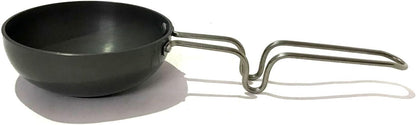 SHRIYA Mini Tadka Pan - Large Aluminium Fry Pan for Spice Heating, Saag Dal, Kadhi, Dhokla, Vaghariya