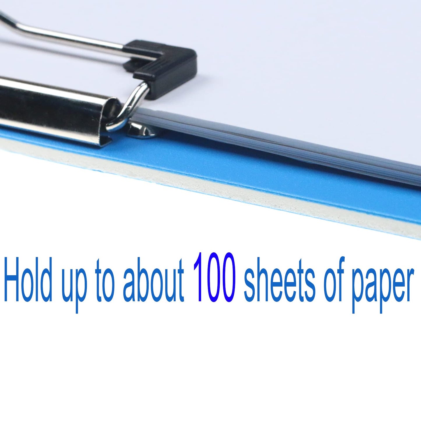 Acocony 11x17 Clipboard Landscape Super Tough Extra Large Clipboard Low Profile Clip Not Fragile 11 x 17 Clipping Board PP Plastic Blue Pack of 1
