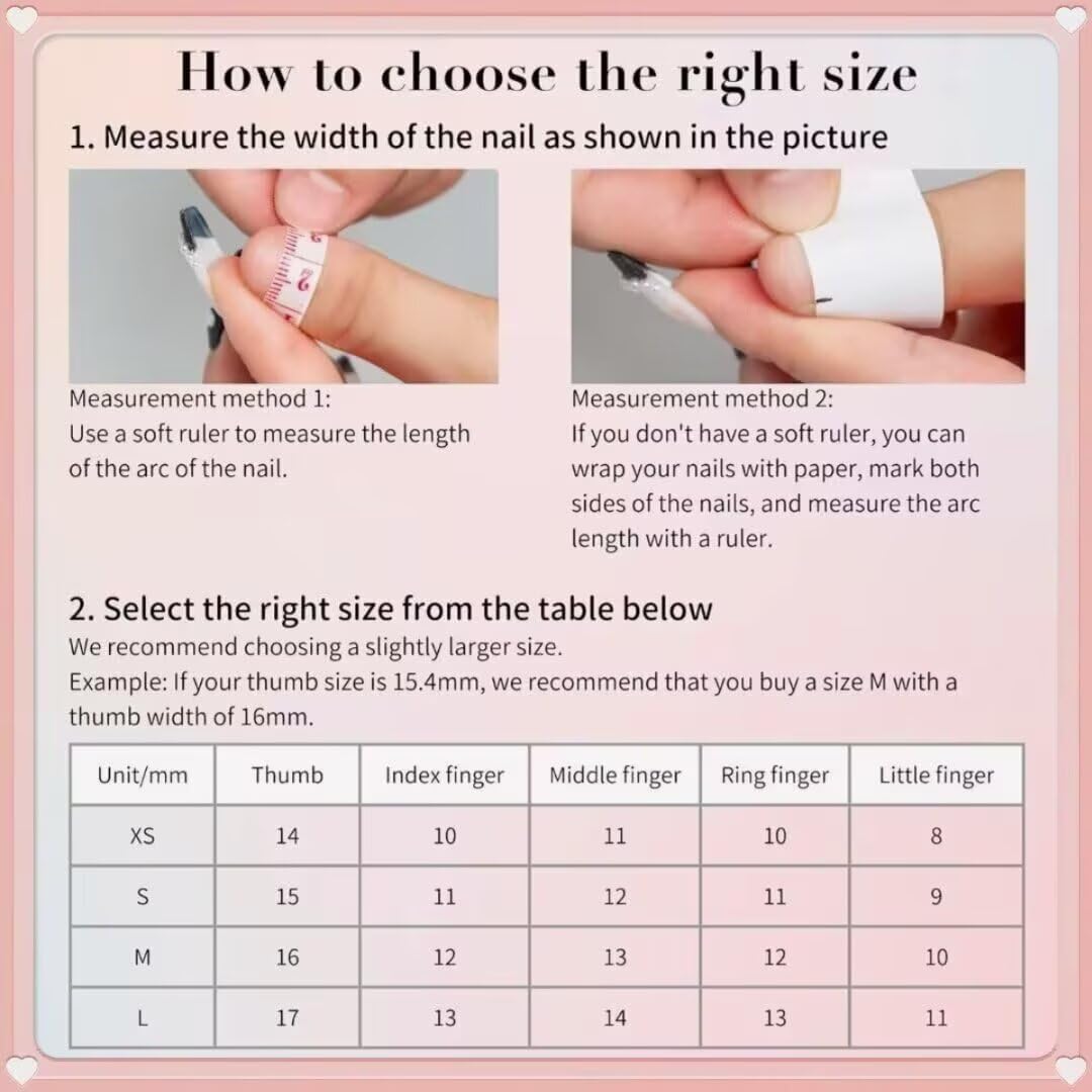 10Pcs Press On Nails - MAGLFELL Handmade Stiletto Pink Fake Nails, 3D Pink Carved Flower, and Gold Plated Accessories Design, Reusable Artificial False Nails for Women Acrylic Nails Kit (Size S)
