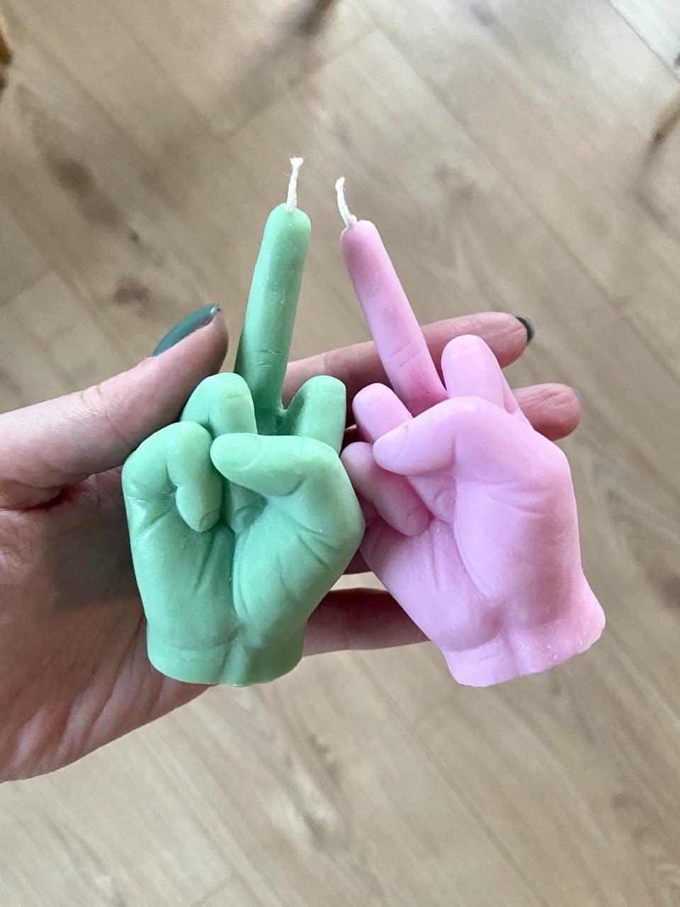 Middle Finger Candle, Homemade soy candle, Hand Fuck Candle, Teen Room Decor Candle, Funny Aeshetic Candle, Hippie Candle (White, LAVENDER)