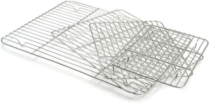 Aspire Cooling Rack 2 Pack | 9" x 7" Stainless Steel Baking Racks for Cooking, Baking, Roasting, Grilling