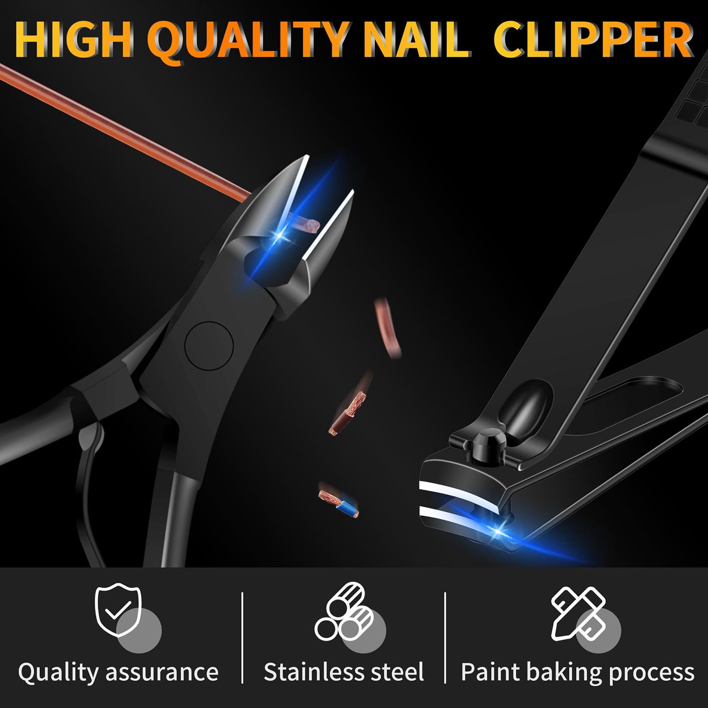Manicure Set 16Pcs Professional Stainless Steel Pedicure Kit Mens Grooming Kit Fingernail & Toenail Clippers Set Manicure Kit with Luxurious Travel Bag, Sharp Nail Scissors and Clipper (Purple)