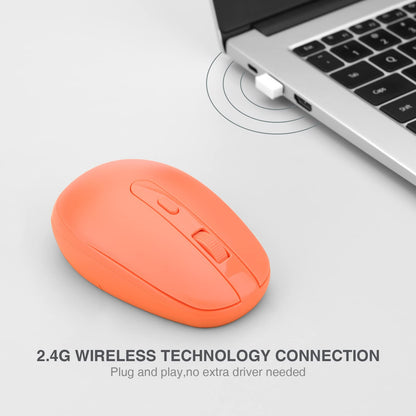 Rii Wireless Mouse RM700 2.4G Silent Mouse with USB Nano Receiver for Laptop,PC,Mac,Chromebook,Windows (Pink)