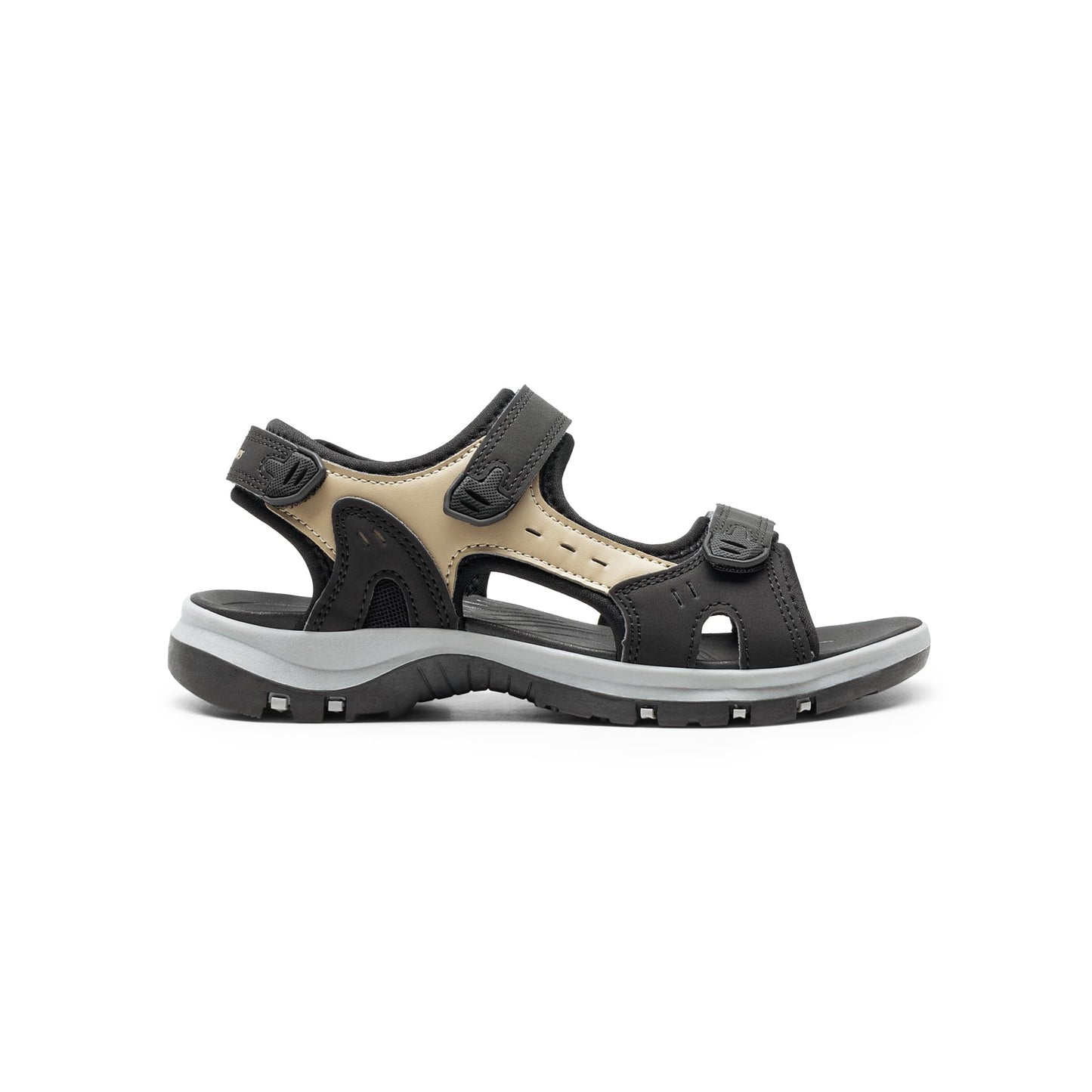 DREAM PAIRS Women's Walking Sport Athletic Sandals Comfort Open Toe Casual Outdoor Hiking Summer Shoes,Size 6,Beige/Black,SDSA2401W