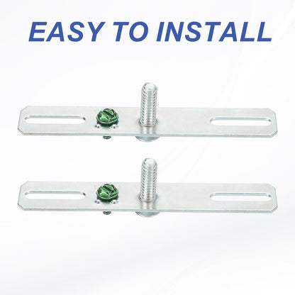 PATIKIL 4" Light Crossbar Kit, 4 Set Universal Light Fixture Mounting Bracket 1/4"-20 Tap Center Hole Ceiling Light Plate Canopy Hardware Set for Chandelier Wall Light, with Screw Pack