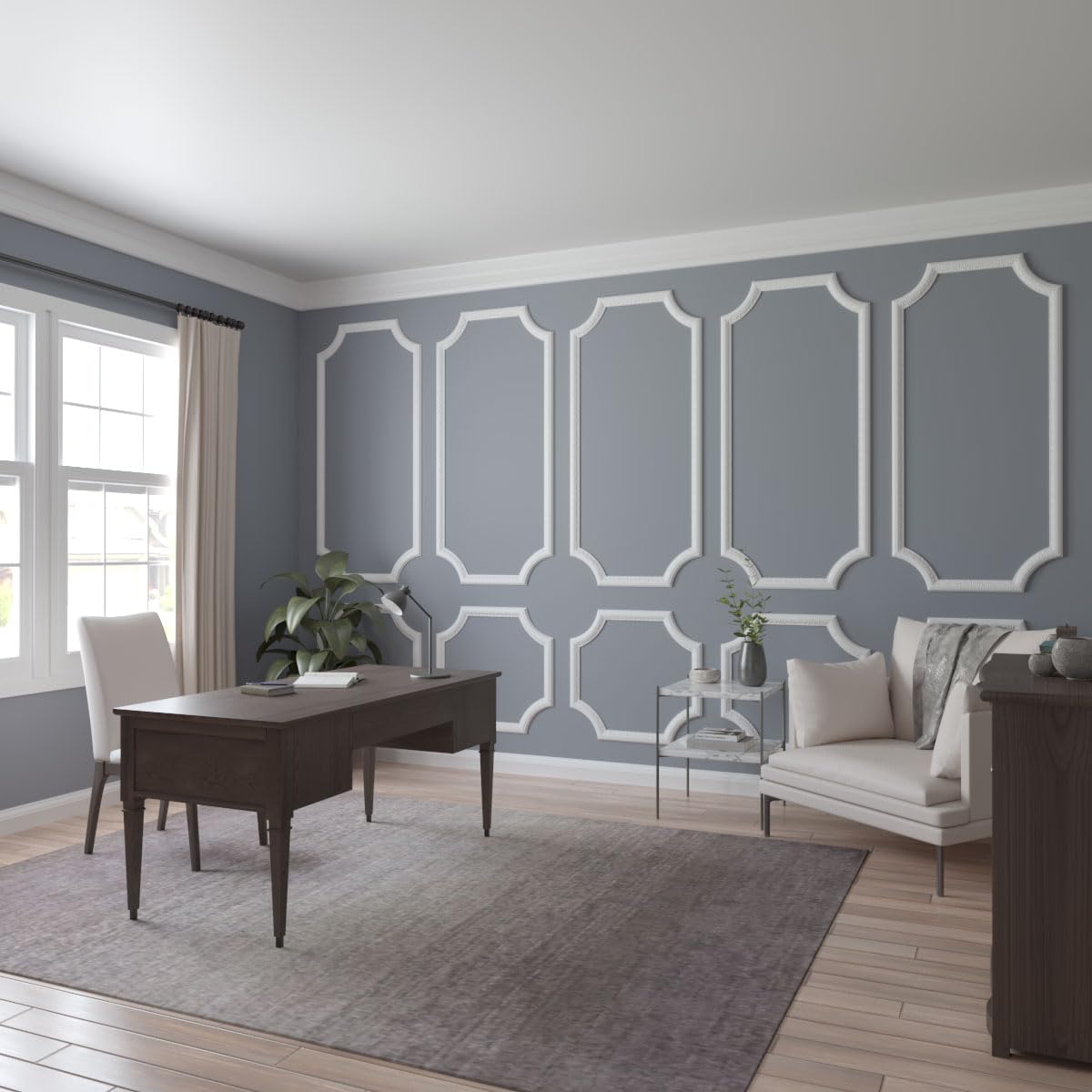 Ekena Millwork PML02X01EM-CASE-12 Emery (12-Pack) Panel Moulding, 2 1/8"H x 7/8"P x 94 1/2"L, Primed