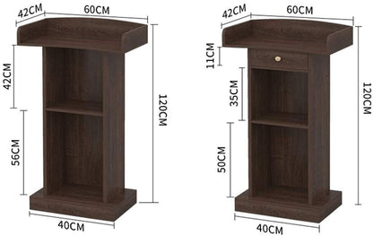CAMBOS Lectern Podium Stand, Lectern Podium Stand,Podium Simple Modern Welcome Shopping Guide Reception Customer Desk Host Stage Podium Speaking Ceremonial Lectern Desk Teacher's Desk