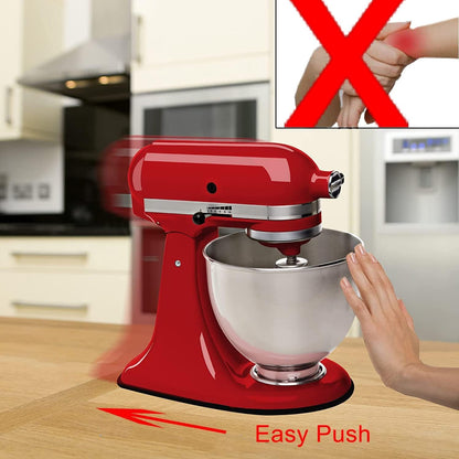 Kitchen Aid Stand Mixer Slider Mat with 2 Black Accessories, Kitchen Appliance Slide Mats Pads Compatible with 4.5-5 Qt