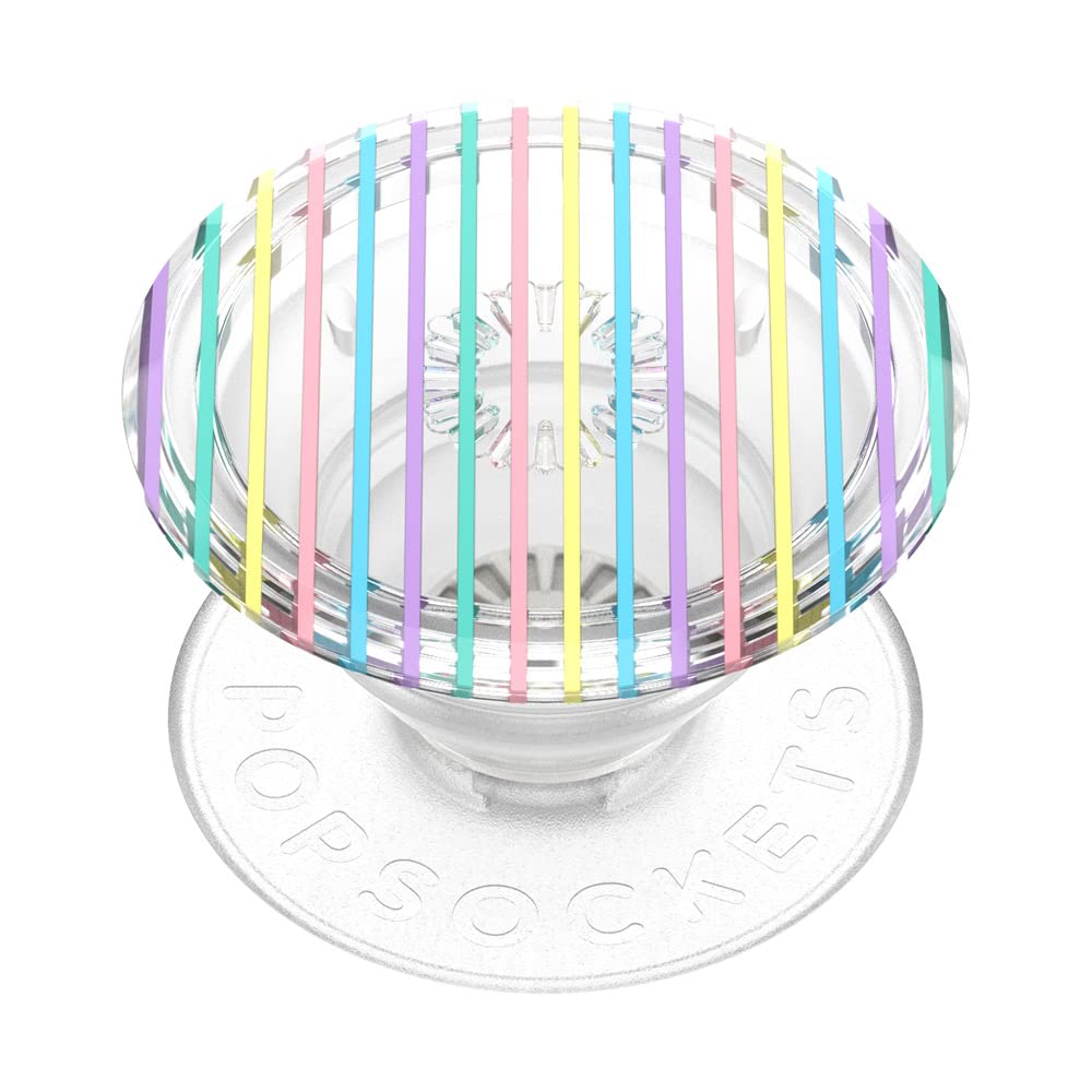 PopSockets Phone Grip for MagSafe with Kickstand, Magnetic Stand, Swappable Top, Secure Hold for iPhone MagSafe Cases, Phone & Tablet Grip - Clear