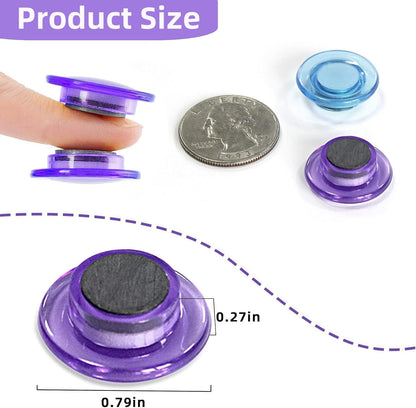 DIFIT 10 PCS Fridge Magnets, Small Round Refrigerator Magnets, Cute Whiteboard Magnets for Kitchen Home Office Gift