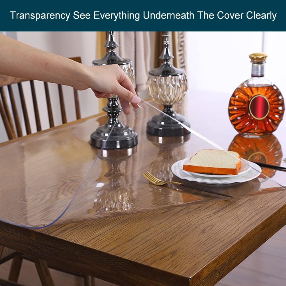 20x32 inch Countertop Wadrac Office Desk Mat Blotter Clear PVC Pad Waterproof Side Table Cloth Protector Top Pad Cover