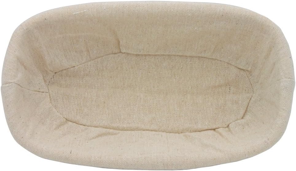 BetterJonny 9 inch Rectangle Banneton Bread Proofing Basket, Rattan + Liner Combo for Bakers