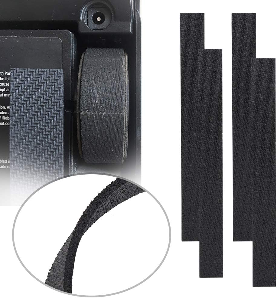 4Pcs Robot Tire Wheel Leather Replacement for IRobot 380t Mopping Robot Vacuum Cleaner