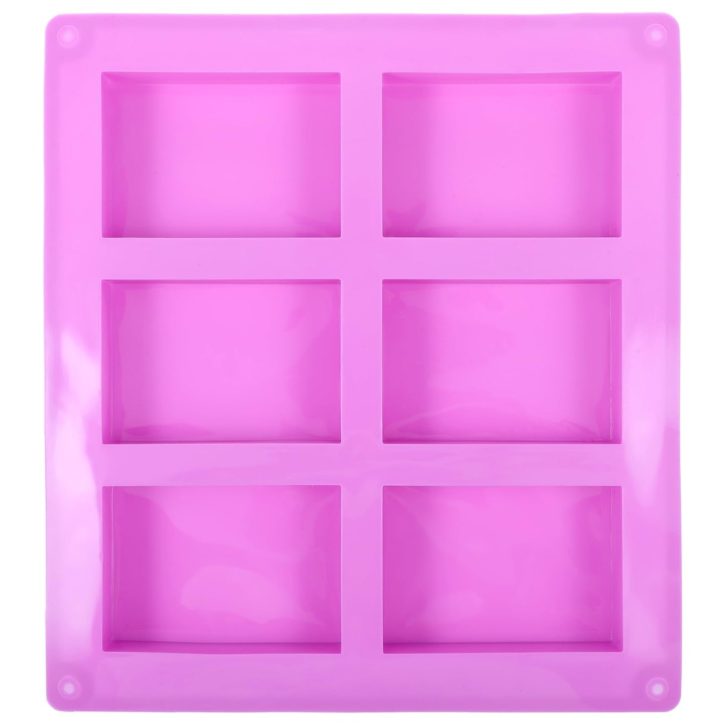12 Packs 72 Cavity Rectangular Silicone Soap Molds, Purple Silicone Soap Making Molds Bulks, Cake Baking Molds, Soap Mold for Soap Making Handmade DIY Scented Candles Supplies Tools