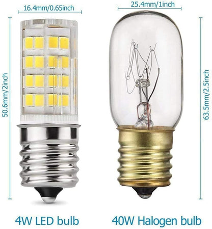 E17 LED Bulb for Microwave Oven, Kitchen Appliance Light, 4 Watt (40W Halogen Equivalent), Daylight White 6000K,