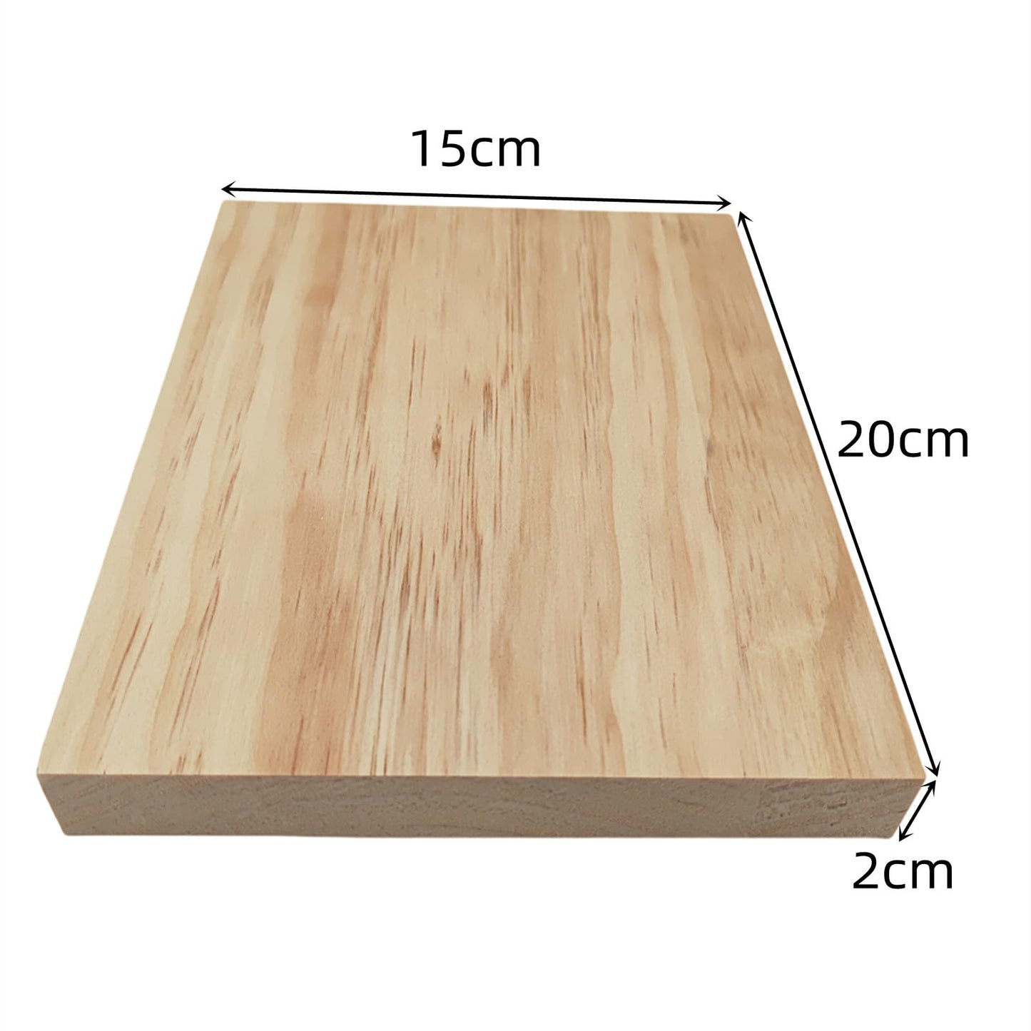 4PCS Rectangle Wood Boards Unfinished Wood Blocks for Crafting, 8x6x0.8in Blank Whittling Wooden Blocks for Wood Carving,Painting & Burning