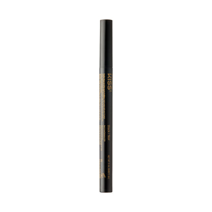 KISS Lash GLUEliner, 2-in-1 Felt-Tip Eyelash Adhesive and Eyeliner, Matte Finish, Foolproof Application, Easy Touch-Up, 0.03 Fl Oz.- Black, Packaging May Vary