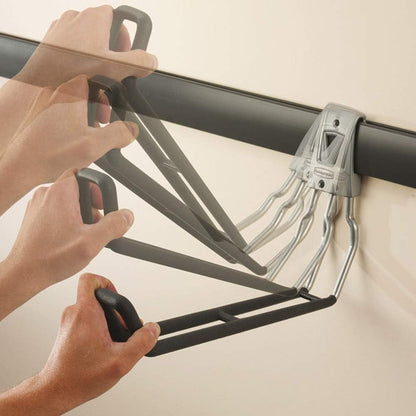Rubbermaid Heavy-Duty Steel Horizontal Wall Mounted Storage Rail - 48 Inch | 4 Pack for Home/Garage