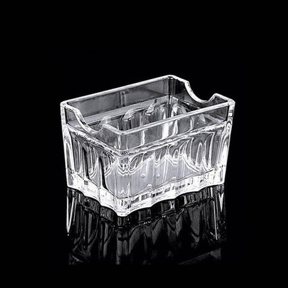Acrylic Tea Bags Caddy Organizer, Tea Chest Box for Tea, Coffee Bags, Sweeteners, 11x6.5x6.5cm, 1 Divided Section