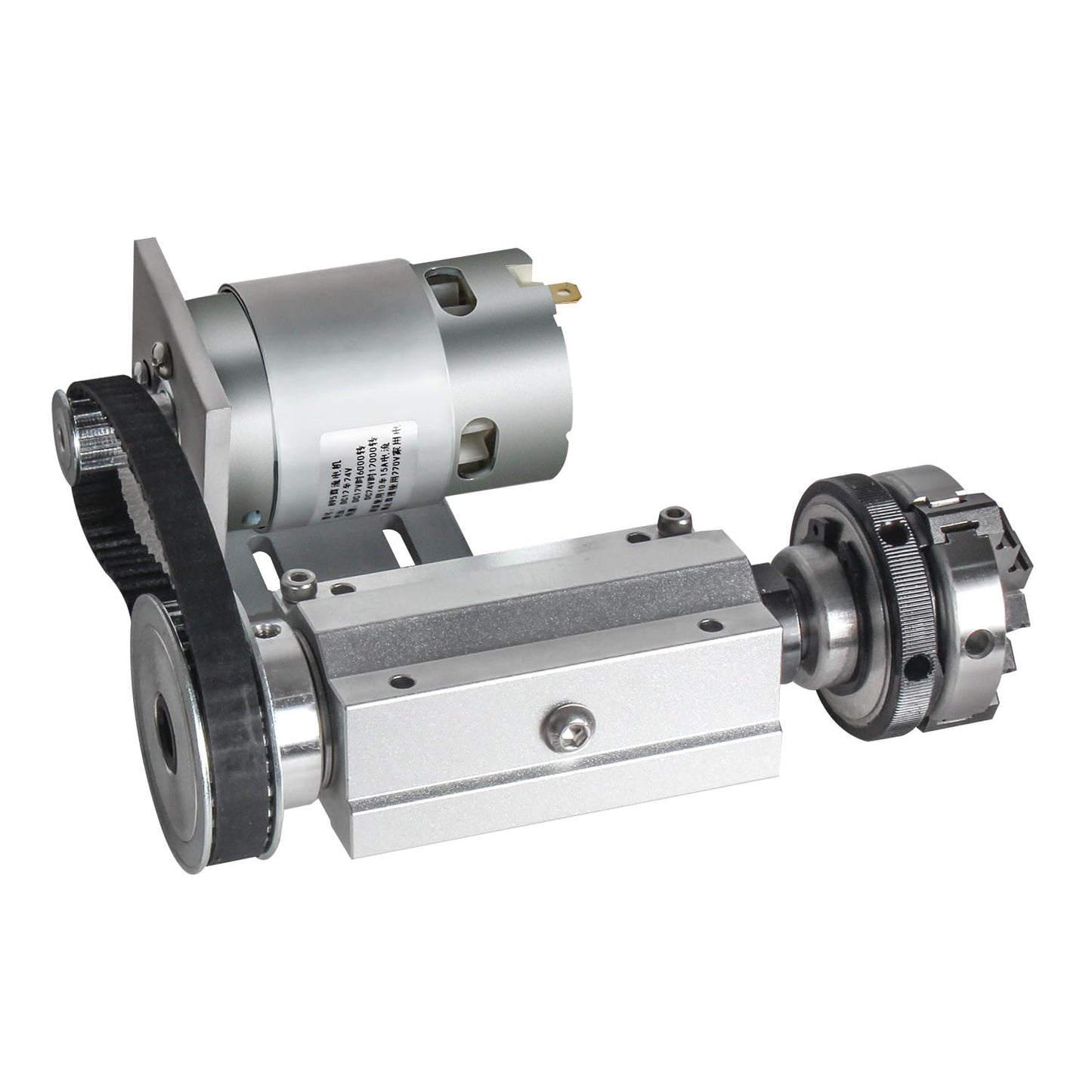 RATTMMOTOR No powered Multi-function Lathe Chuck Spindle Assemblies 895 Motor Rotary Lathe Woodworking Spindle Motor Chuck 50mm for CNC Lathe Grinder machine Table Saw (3 Jaw 50mm)