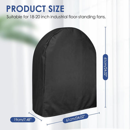 Industrial Heavy Duty Outdoor Floor Fan, Waterproof Dustproof Cover