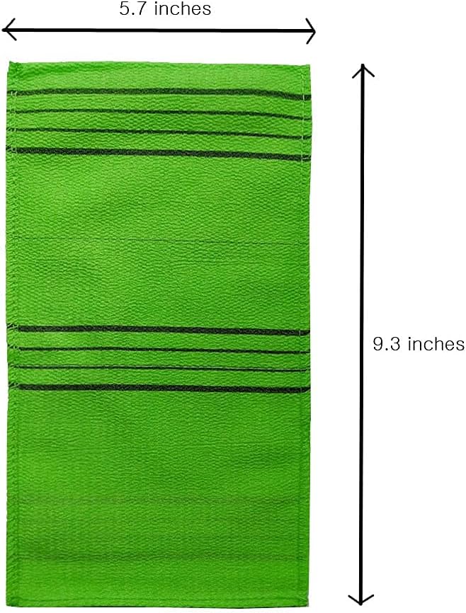 GOLDSANGSA Korean Exfoliating Towel Washcloth Mitts, Large 10pcs, Italian Towel Skincare Exfoliating Scrub Bath Cloth