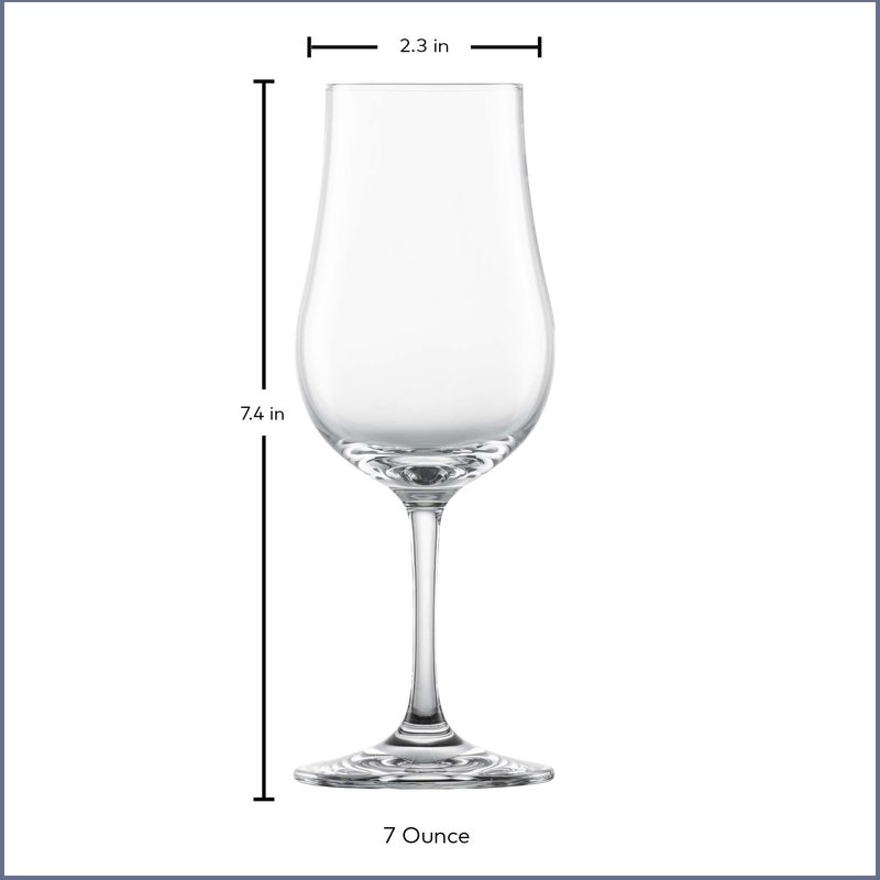SCHOTT ZWIESEL Bar Special Whiskey Nosing Glass (Set of 6), Nosing Tasting Glass for Whiskey, Dishwasher-Safe Tritan Crystal Glasses, Made in Germany (7 Ounce)