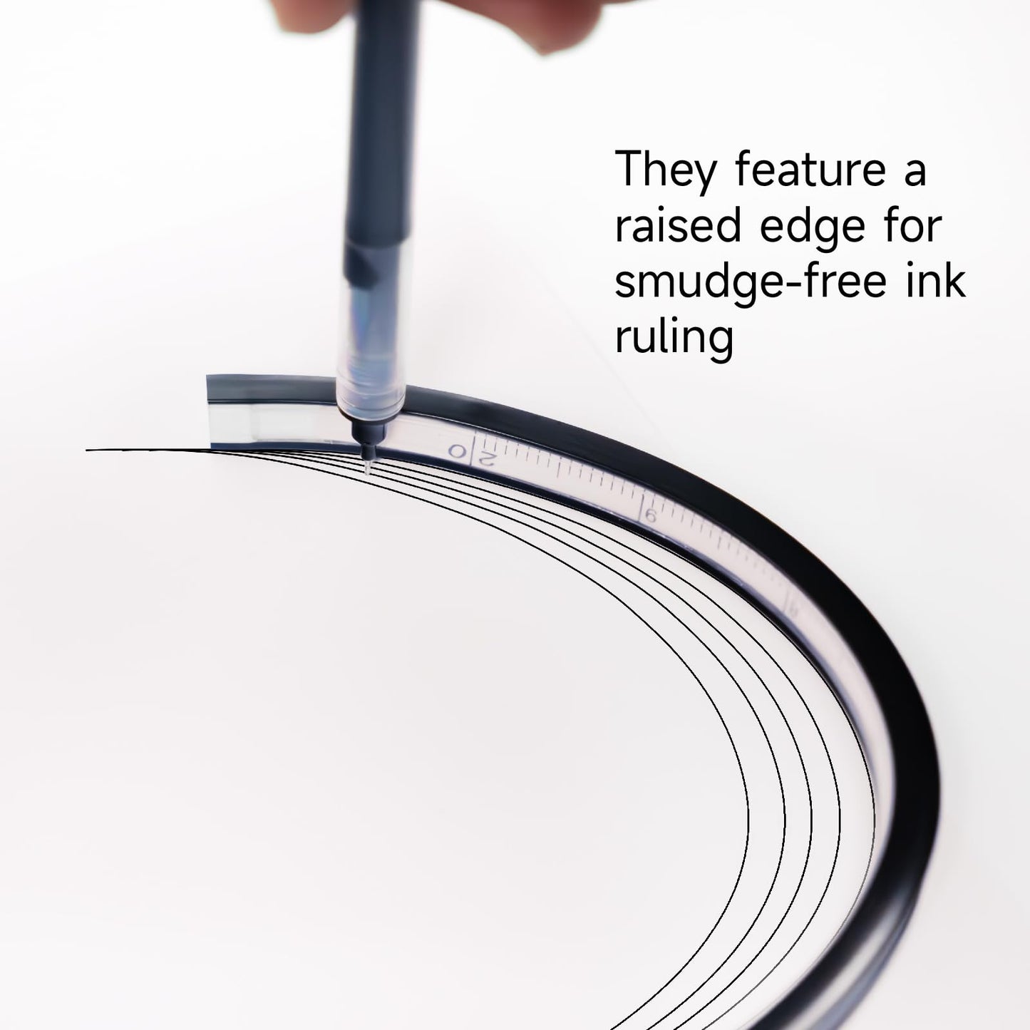 KEARING Flexible Curve Ruler, 24 Inch Ruler, Bendable Rulers for Engineering Drawing, Garment Design