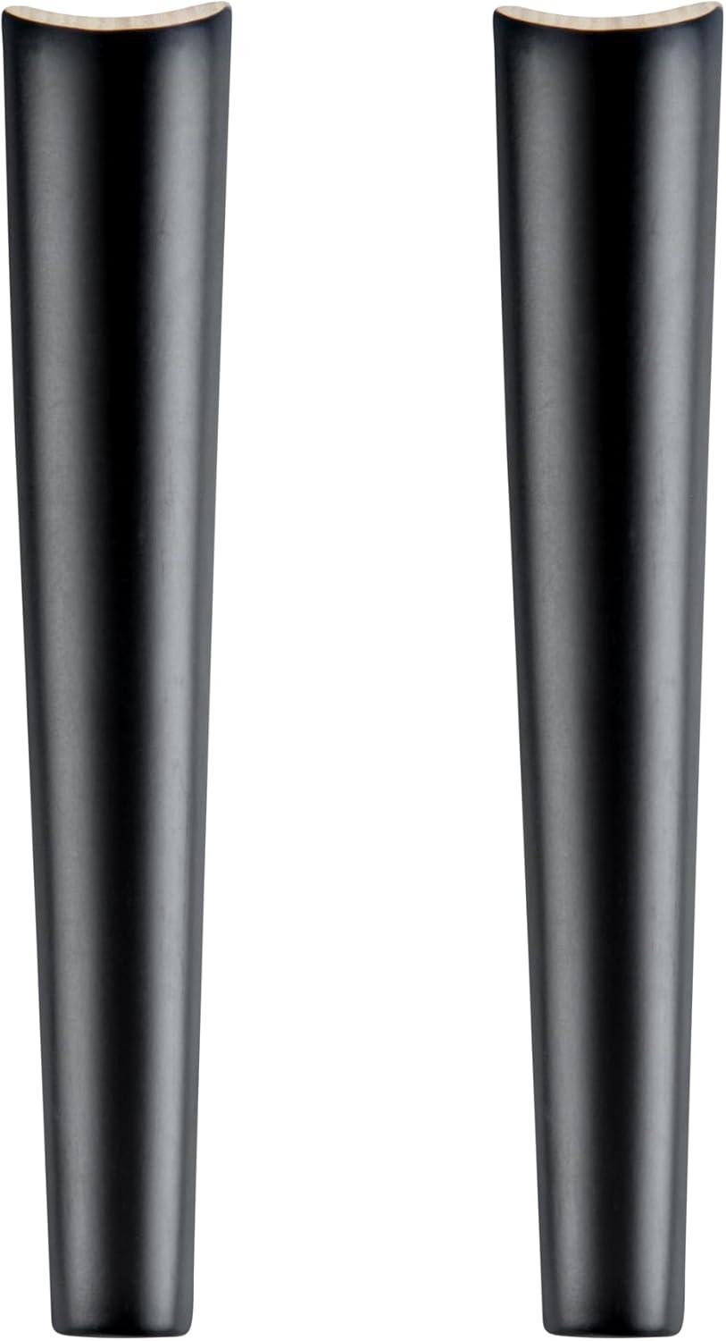 Restaurantware Bambuddha 9.8 Inch Bamboo Serving Set, 2-Piece Black Bamboo Salad Server Set with Heavy-duty Tongs