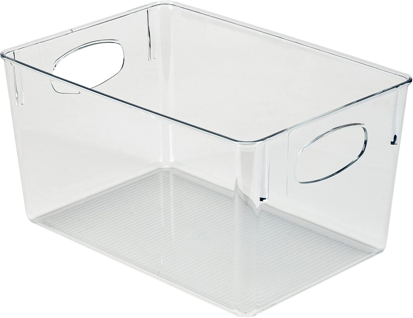 Simplify Large Horizontal Organizer Bin, Multi-Purpose Storage for Fridge, Bathroom, Desk, and Cosmetics