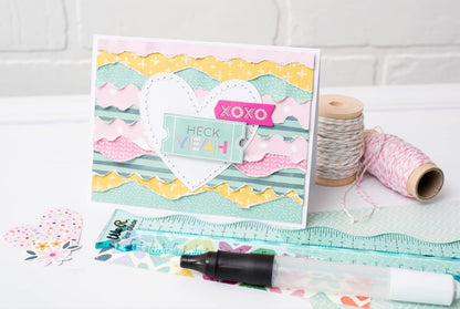 We R Memory Keepers Rulers and Tear Guide, Easy to Tear and Deckle Paper DIY Craft Project, Zigzag, Wave, Coarse Deckle, Fine Deckle, Card Making, Scrapbooking, Invitations, Journaling, Decorations