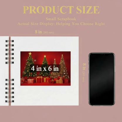 MARCADORUS Pink Scrapbook Album, 8" x 8" Scrap Book 30 Sheets (60 pages), Memory Book & Photo Album for Wedding Guest, Baby Shower, Valentines, Engagement | Scrapbooking Supplies.