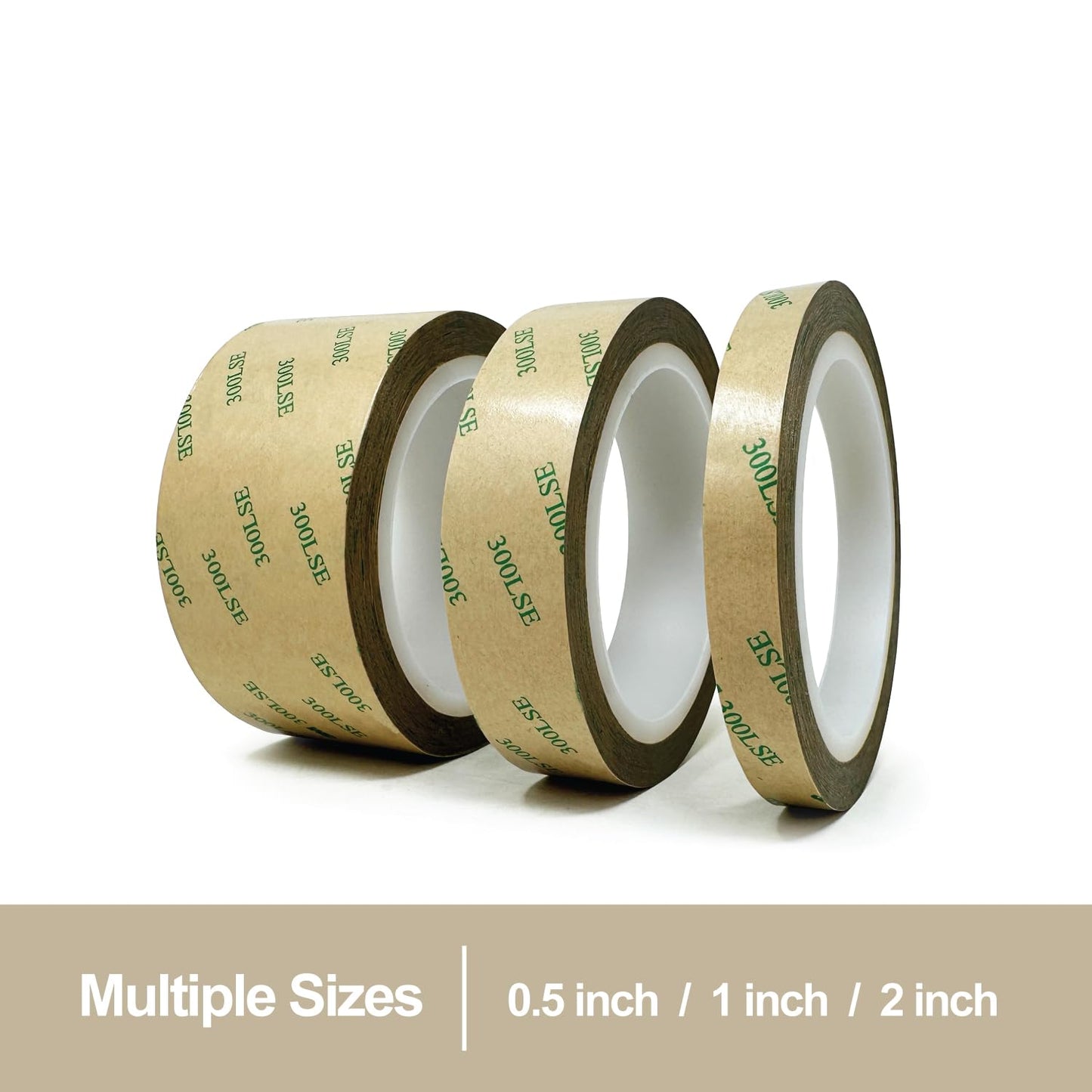 Gizmo Dorks 300LSE Double Sided Tape, Heavy Duty Clear Adhesive, 2 in x 36 ft, Heat Resistant, Waterproof, for Picture Hanging, LED Strips, DIY Crafts, Car Décor, Electronics