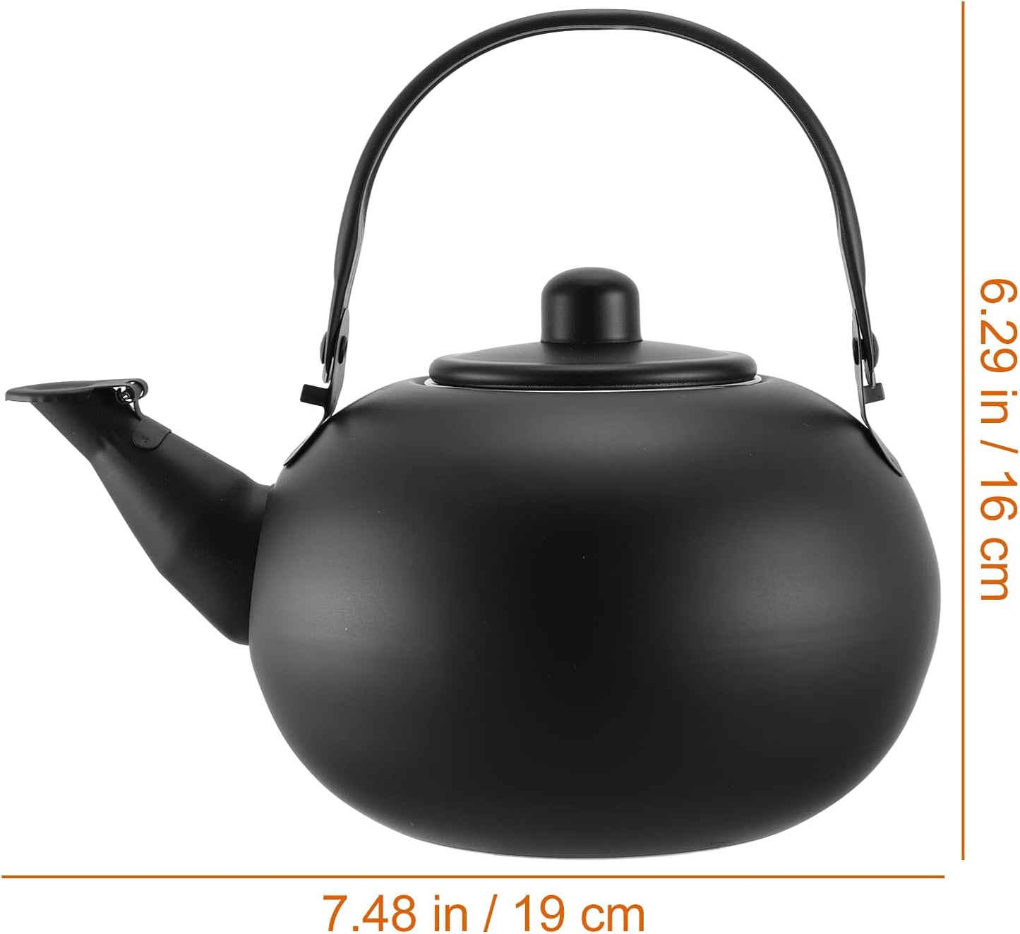 MAGICLULU Pot Metal Tea Kettle: Stovetop Kettle for Gas Stove, Coffee Mug with Lid, Japan Stainless Steel