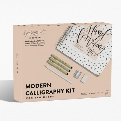 Modern Calligraphy Kit for Beginners: A Creative Craft Kit for Adults featuring Hand Lettering 101 Book, Brush Pens, Calligraphy Pens, and More (Calligraphy Practice Book Series)