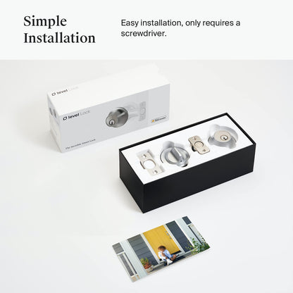 Level Bolt Smart Deadbolt - Make Your Lock Smart & Keep Your Existing Hardware and Keys - Keyless Entry via Level App (iOS & Android) - Works with Apple Home