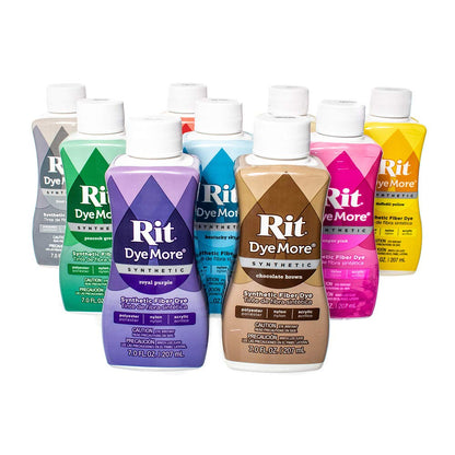 Rit DyeMore Single Bottle 7 Oz. Synthetic Liquid Fiber Dye for Clothing, Décor, and Crafts – Sapphire Blue