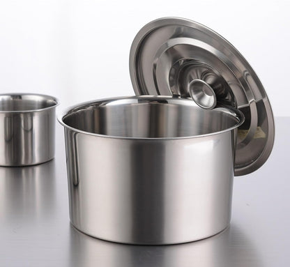 Stainless Steel Soup Pot: Stock Pot Sauce Pot Induction Pot with Lid, Healthy Multifunctional Odorless Cooking Pot