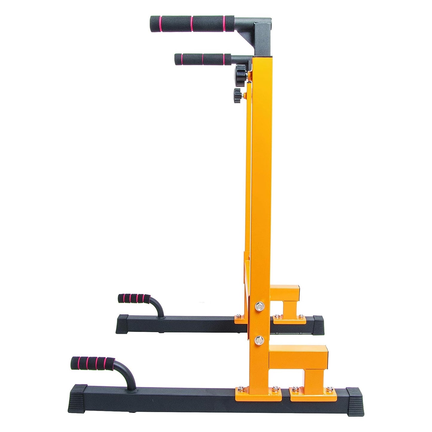 BalanceFrom Steel Frame Dip Station with Adjustable Height, 500 Pound Weight Capacity – Upper Body Workout Home Gym Equipment for Triceps, Push & Pull Ups, Leg Raises, and Bench Press
